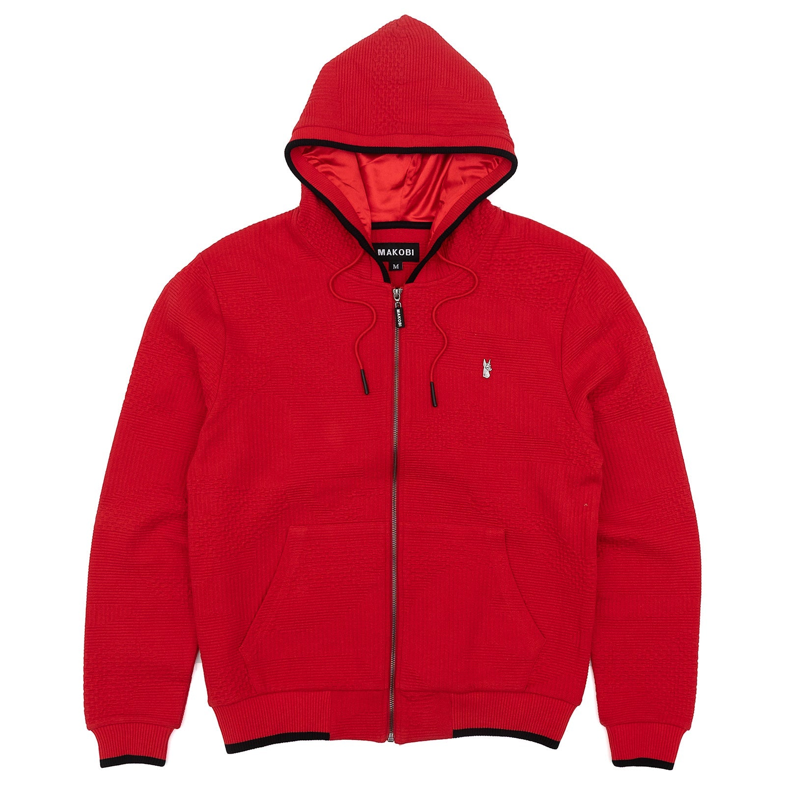 M4432 Amalfi Knit Hoodie - Red