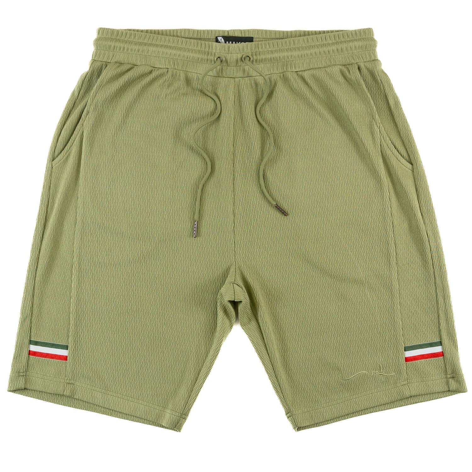 M428 Moreli Knit Short Sets - Olive