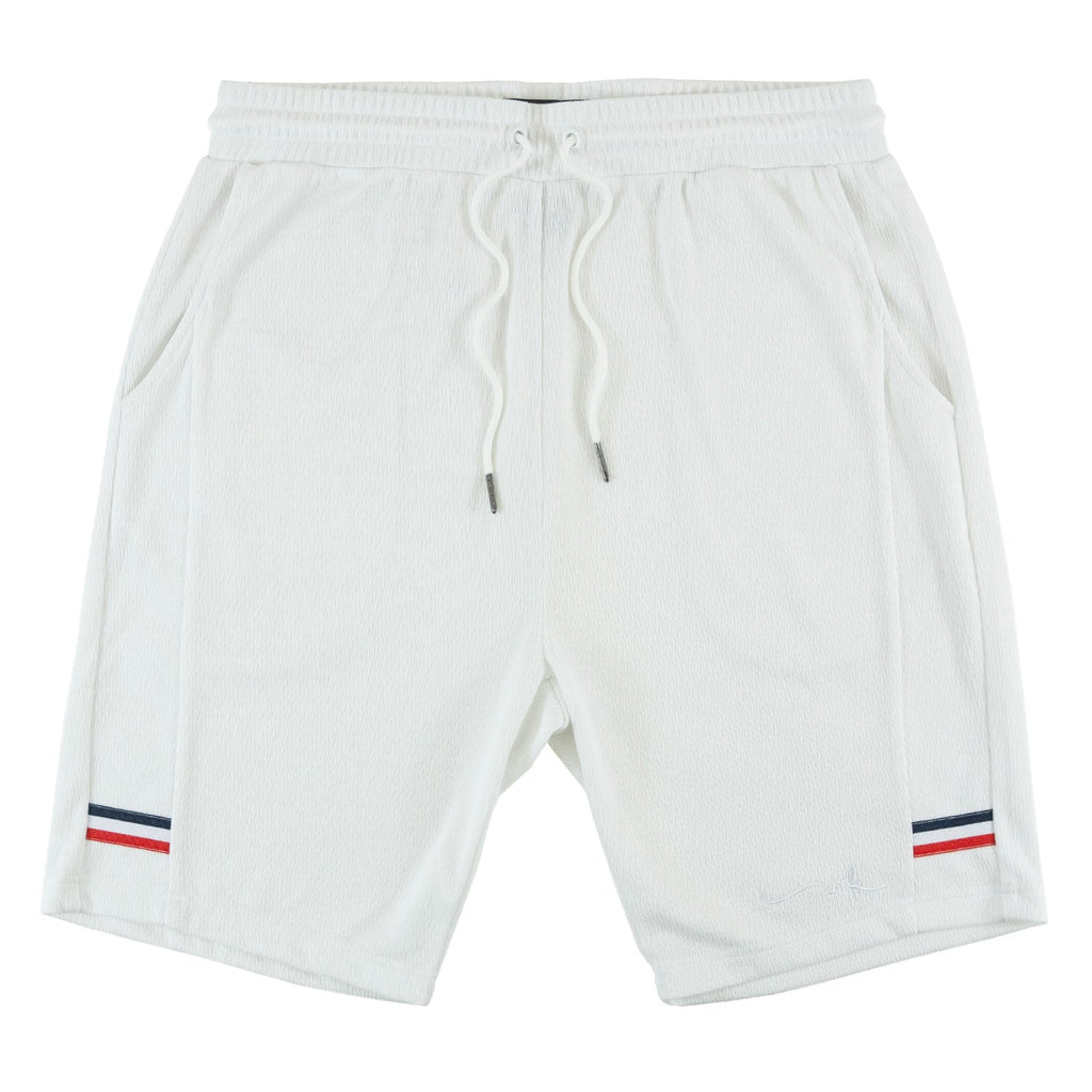 M428 Moreli Knit Short Sets - White