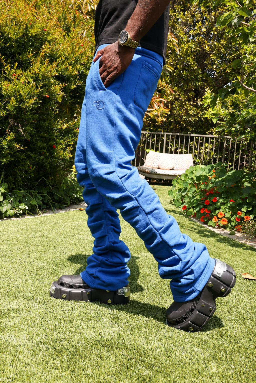 F6220 Malik Stacked Sweatpants - Royal