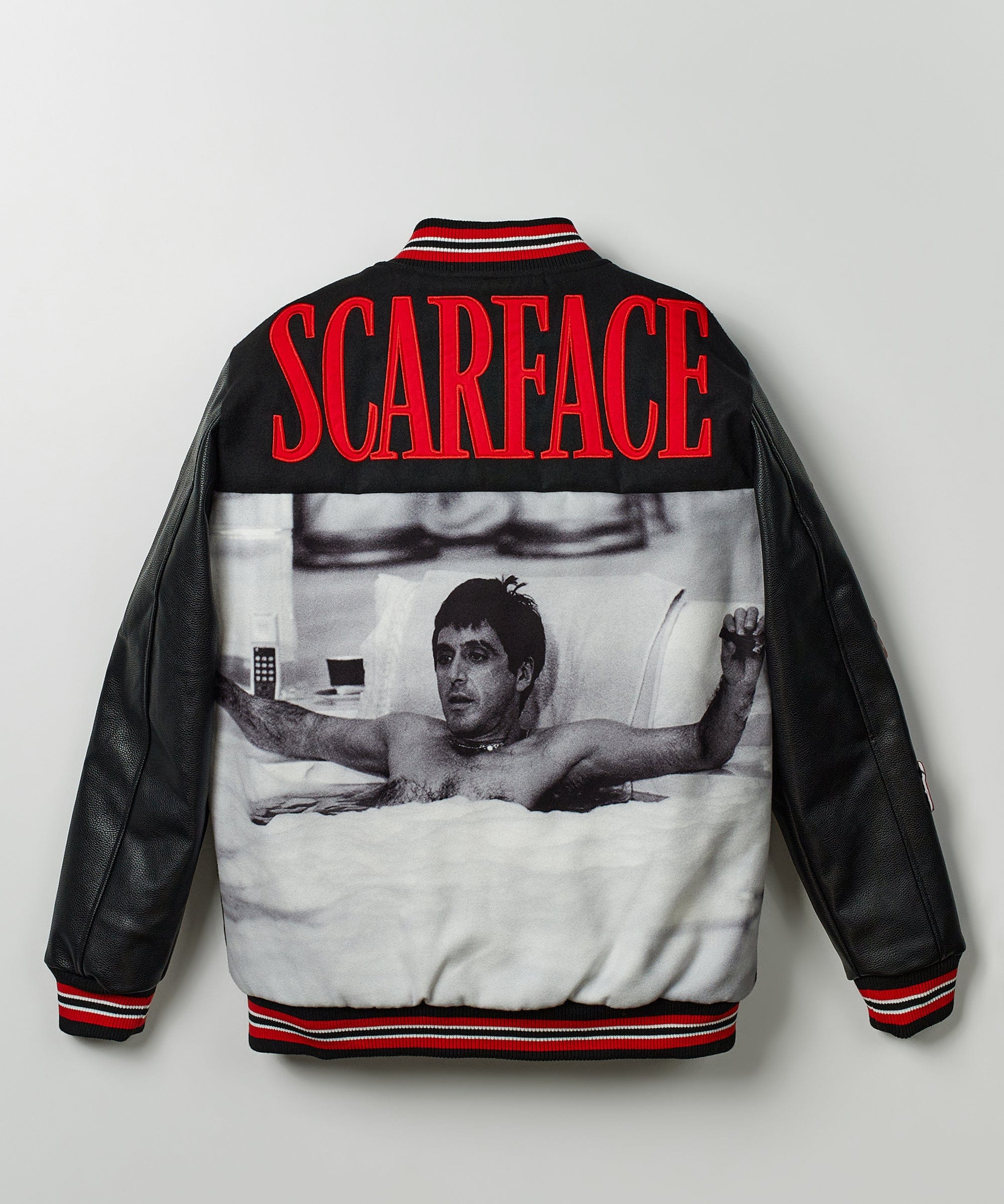 Scarface The World Varsity Jacket PU - Black