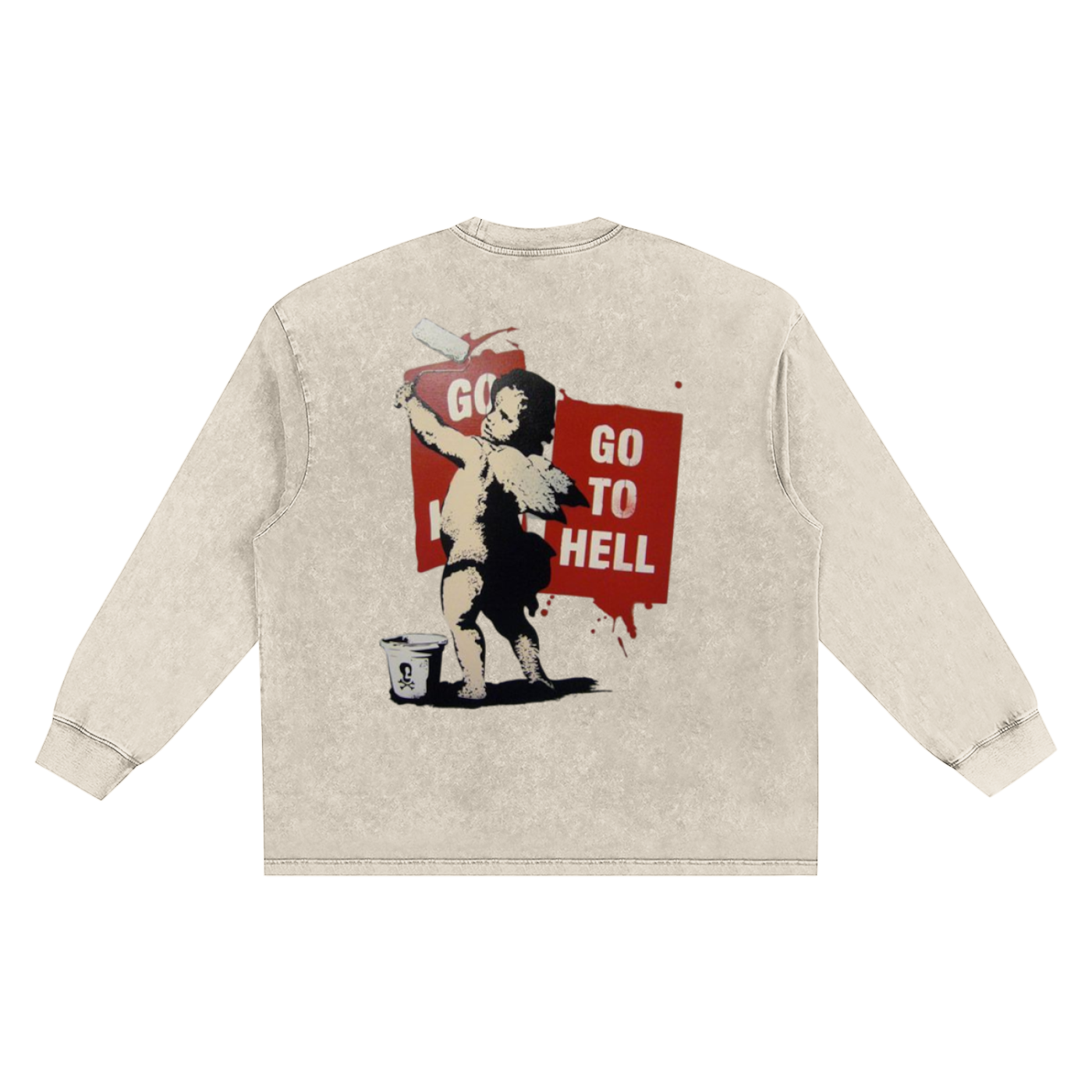 Snow Washed Frayed Edge T-Shirt