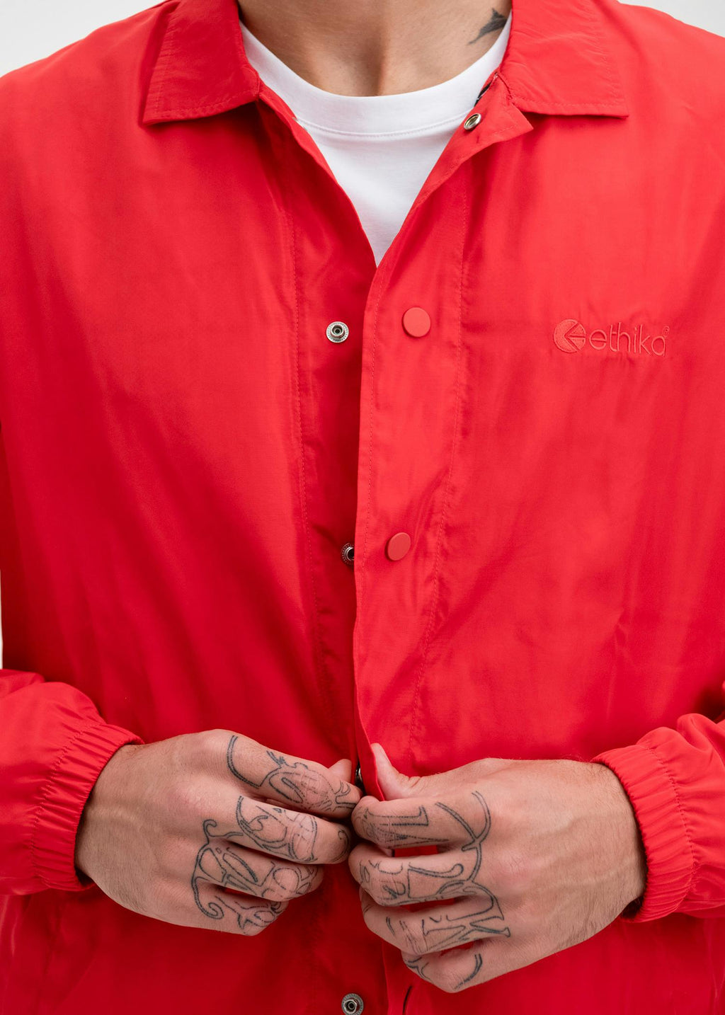 Red | Mens Coach Jacket