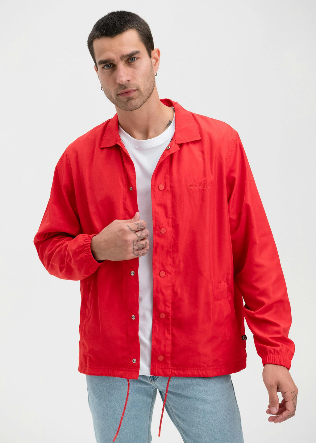 Red | Mens Coach Jacket