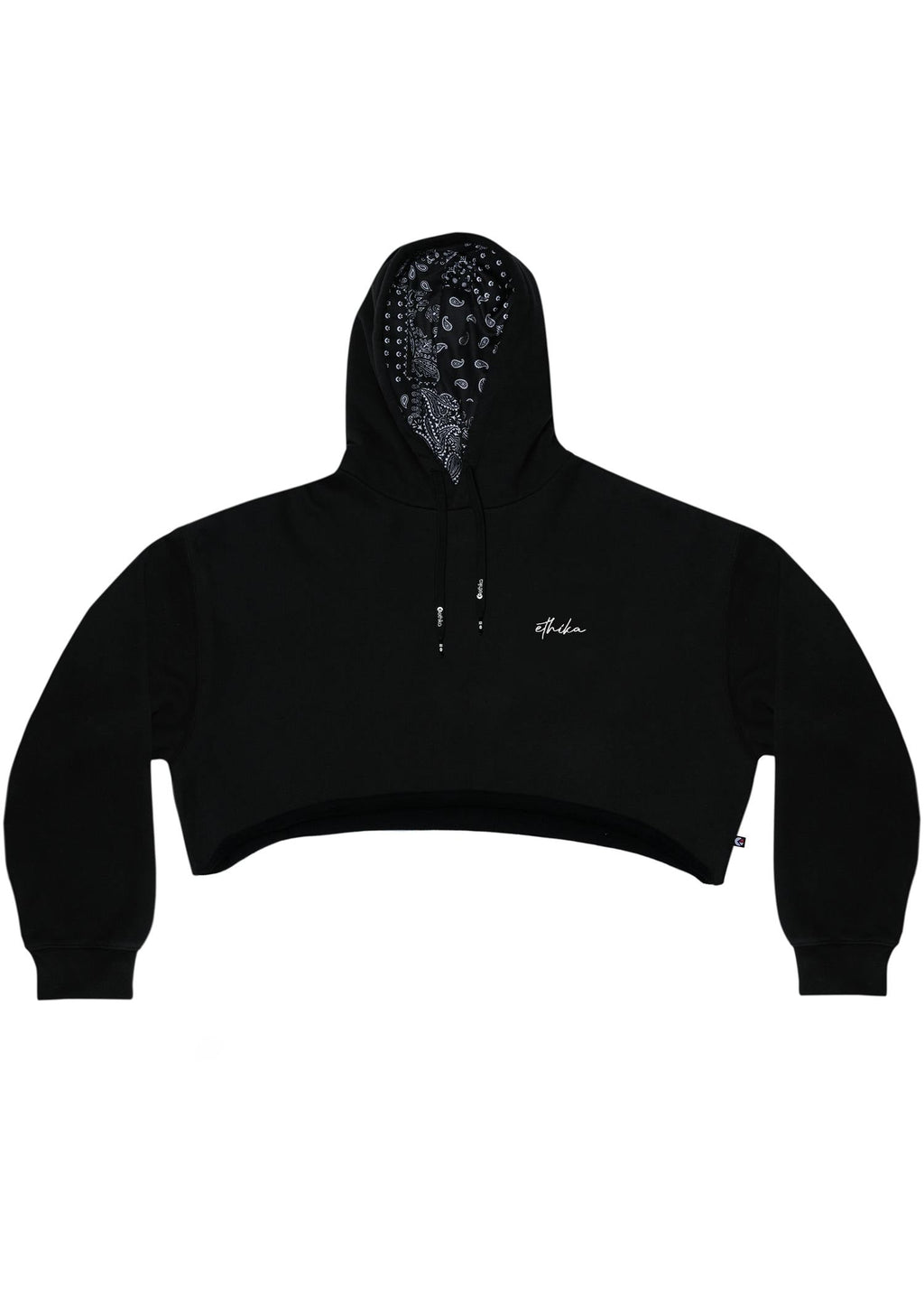 Black | Womens Fitted Zip Hoodie