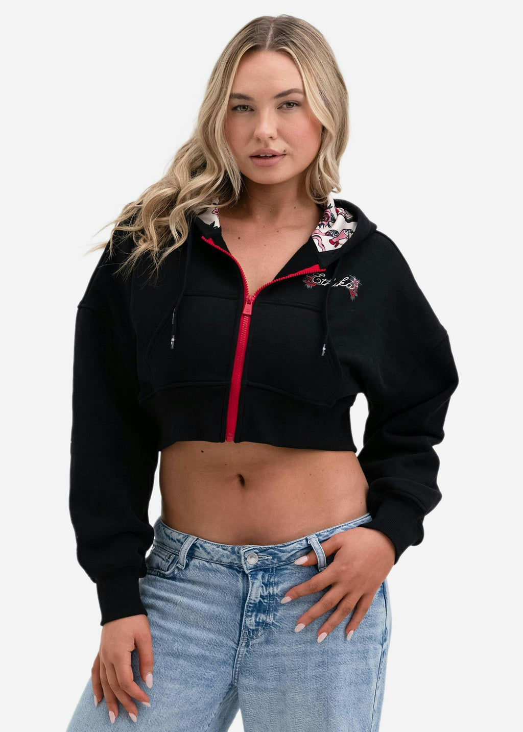 Bound By Love | Womens Crop Zip Hoodie