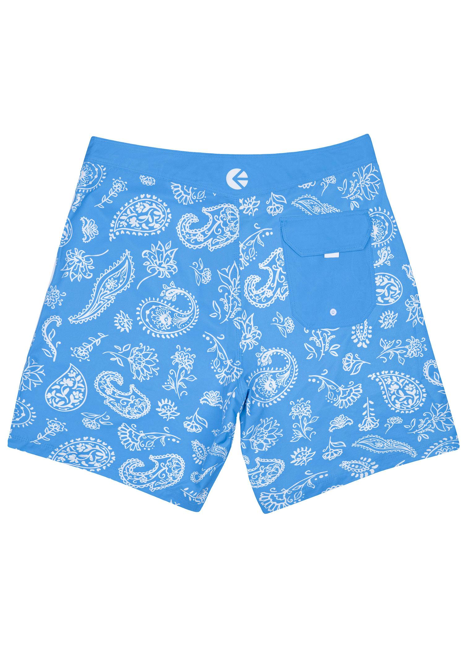 Americana Paisley - Blue | Mens Boardshort