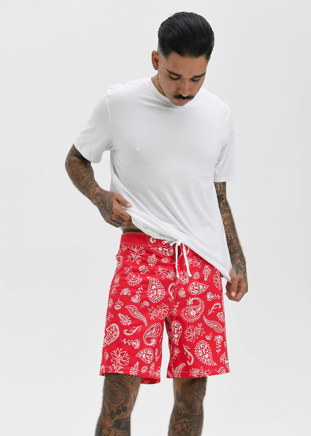 Americana Paisley - Red | Mens Boardshort