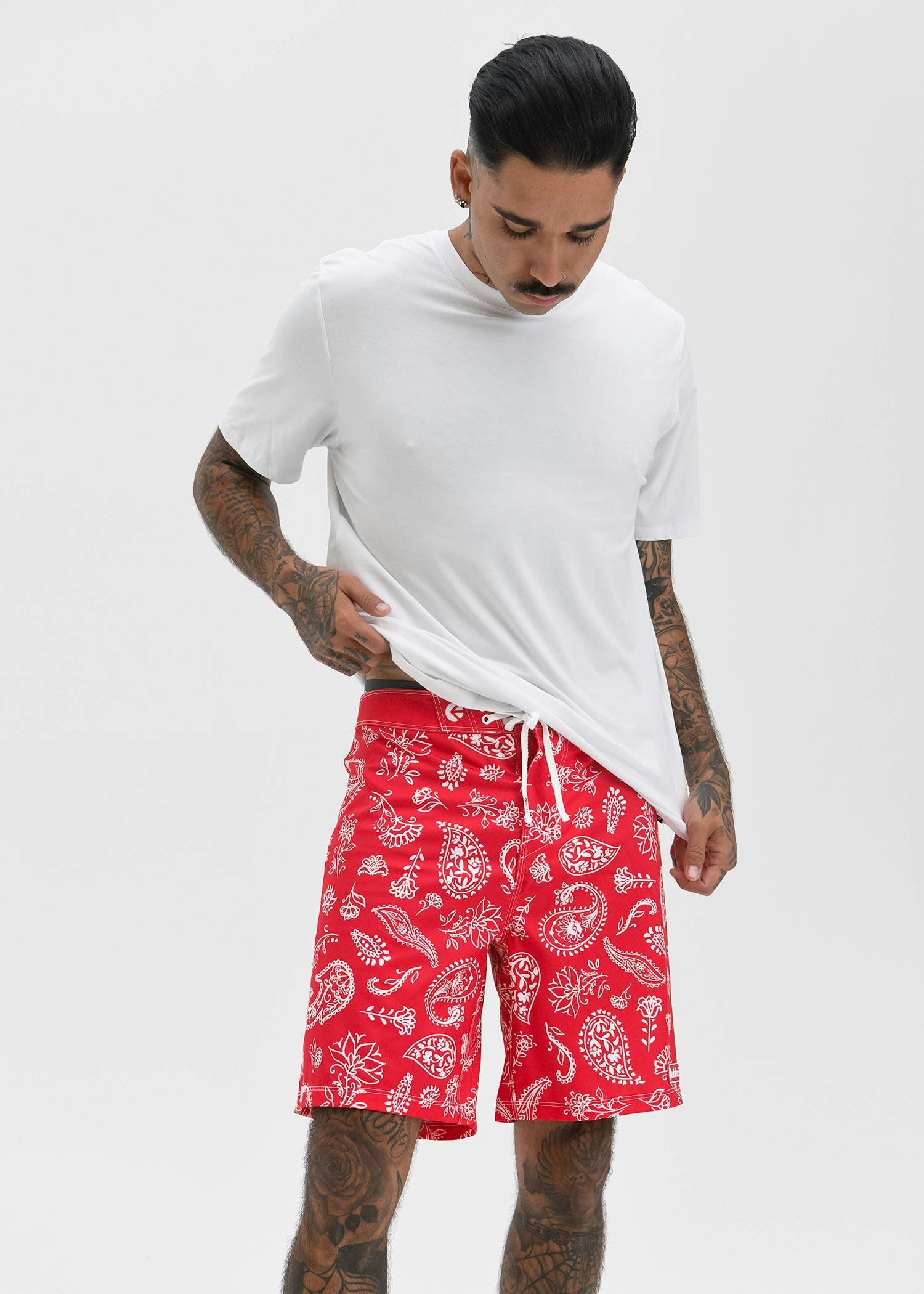 Americana Paisley - Red | Mens Boardshort