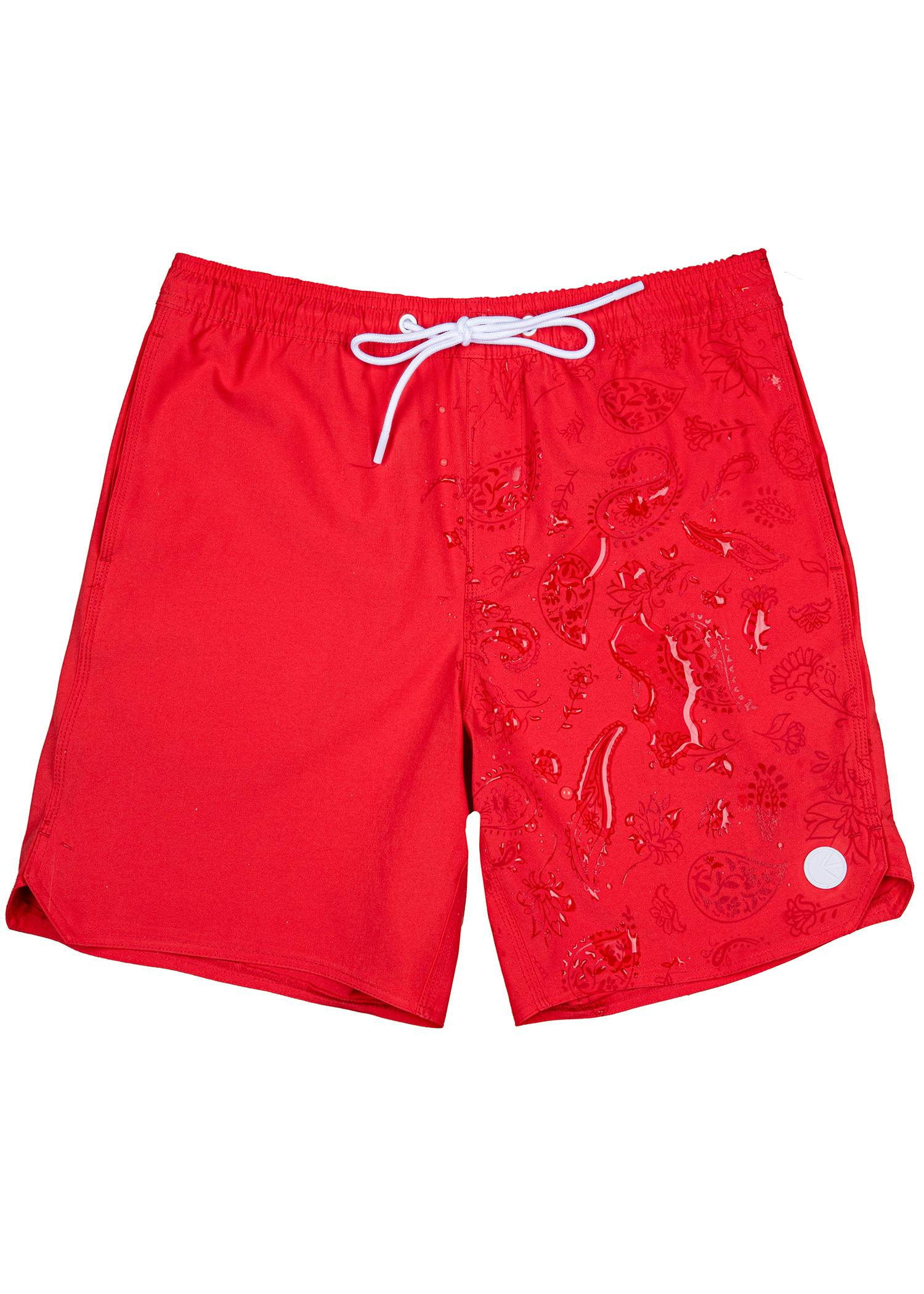 Americana Paisley - Red | Mens Swim Short