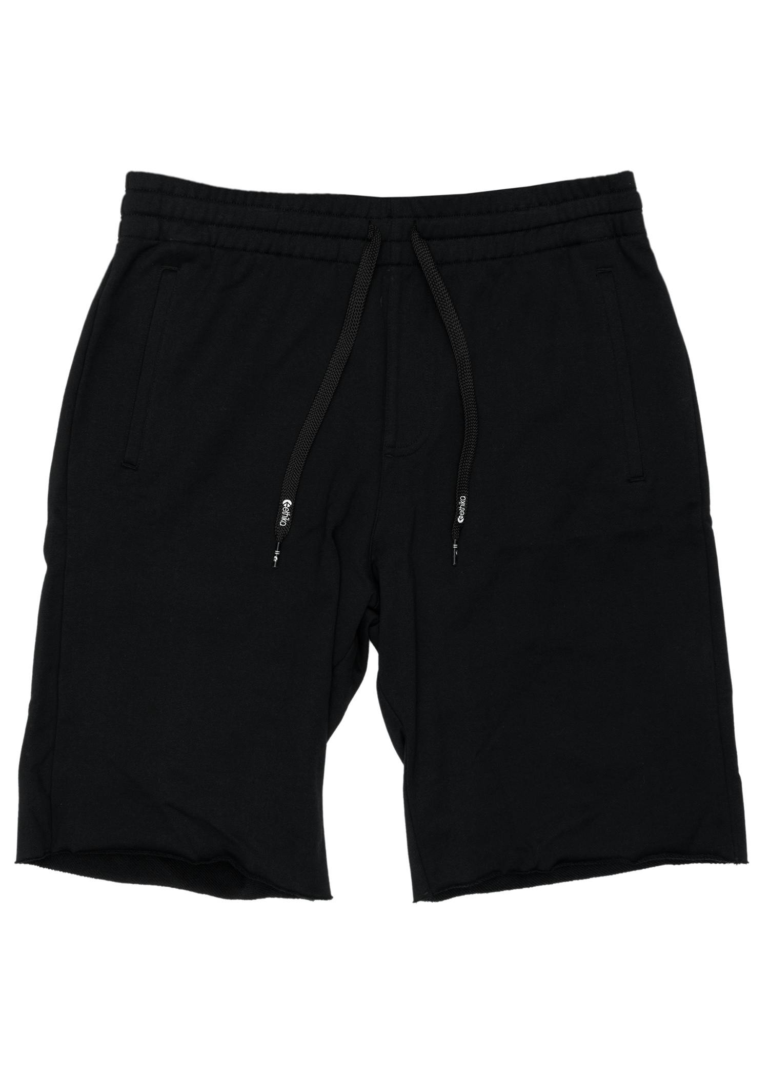 Black | Mens Raw Edge Short