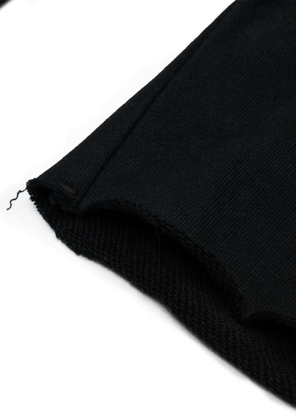 Black | Womens Raw Edge Short