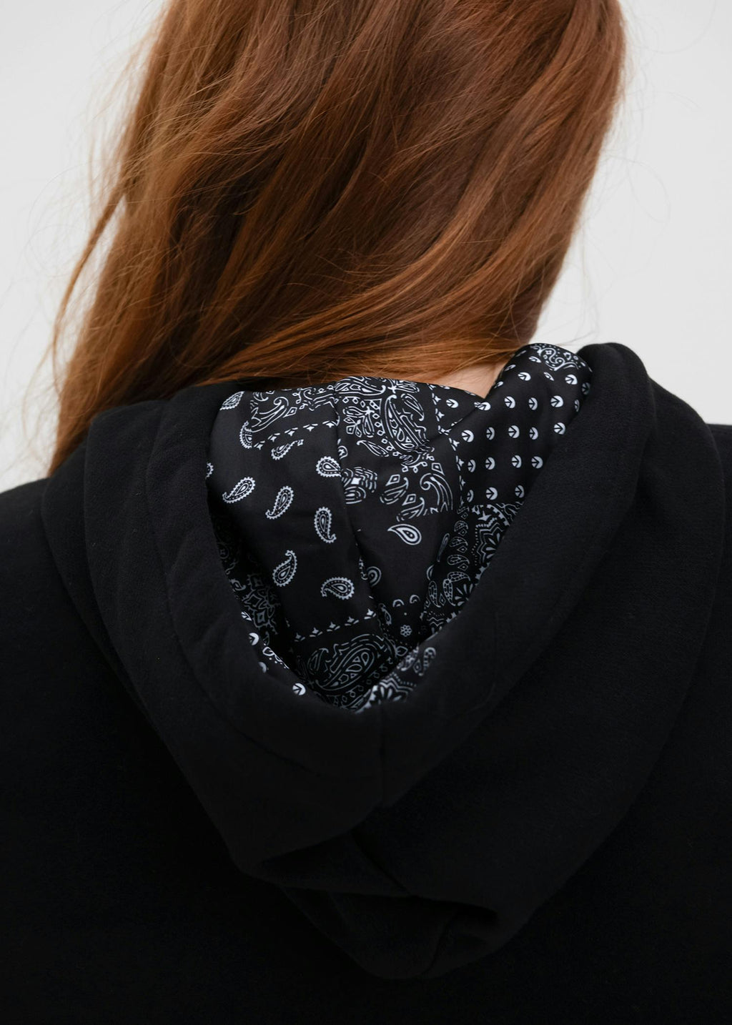 Black | Womens Crop Hoodie