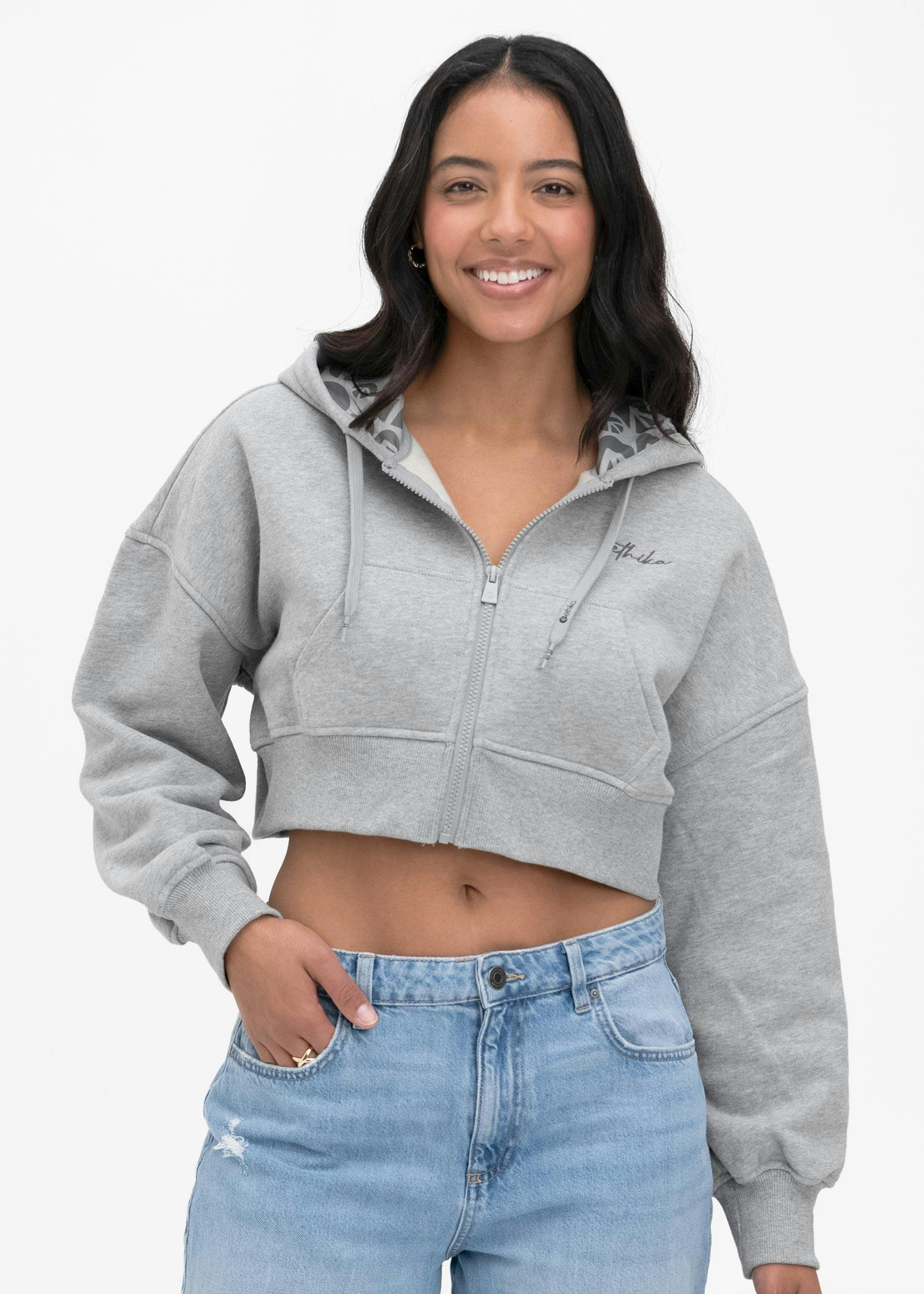 Heather | Womens Crop Hoodie