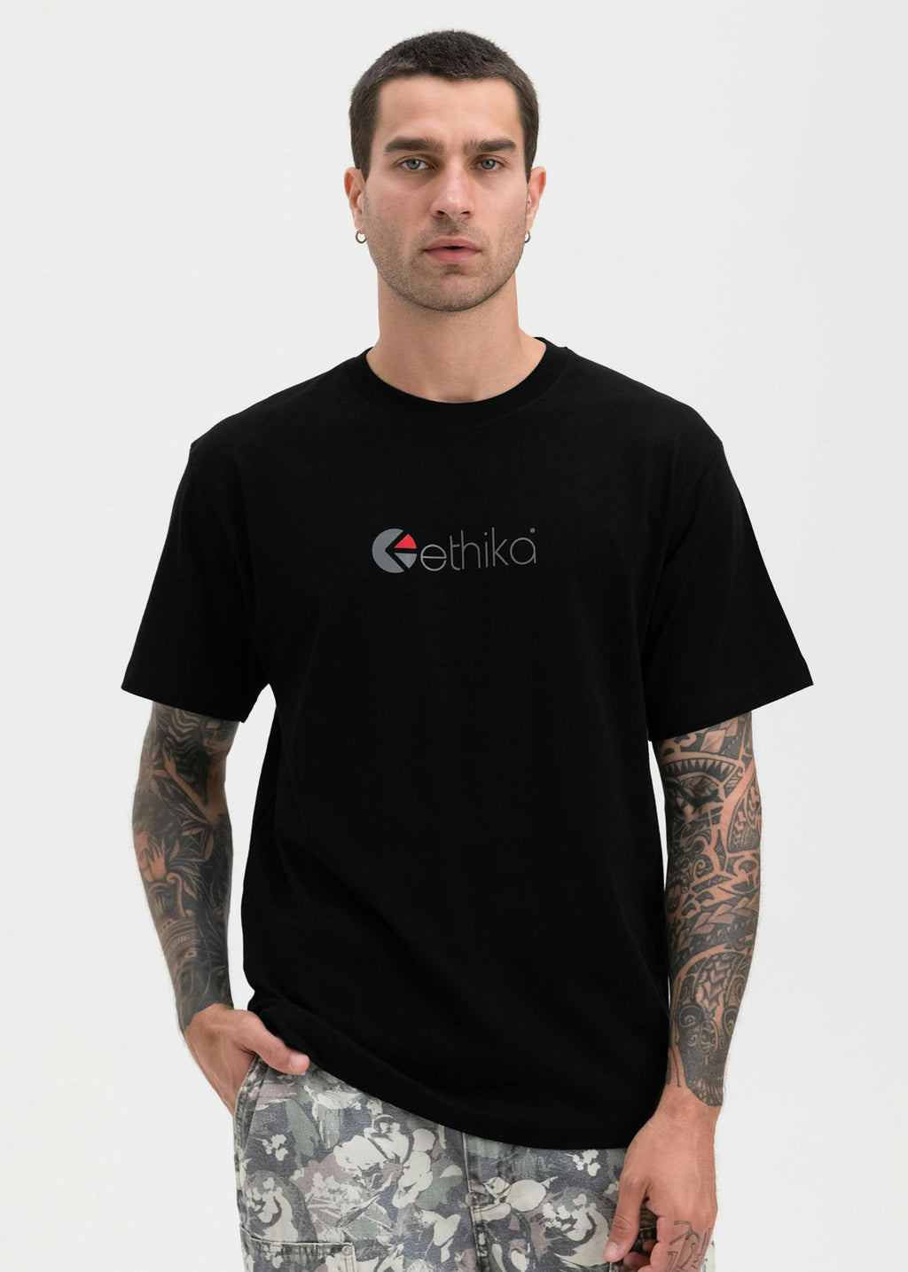 Ethika Logo - Black | Mens Graphic Tee