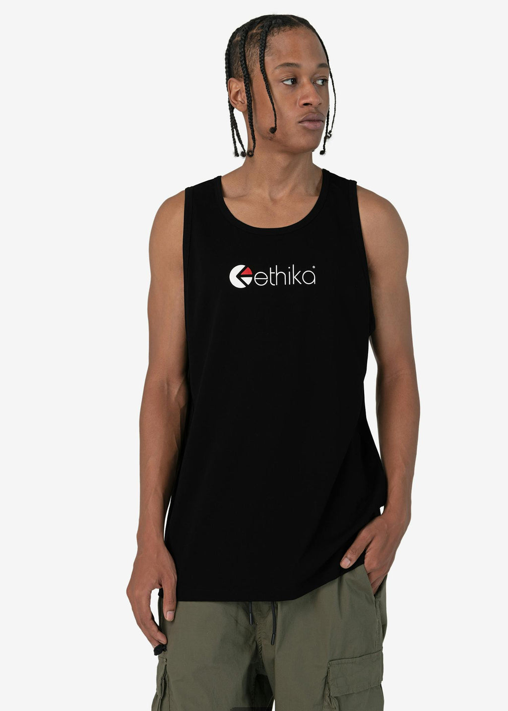 Ethika Logo - Black | Mens Tank Top