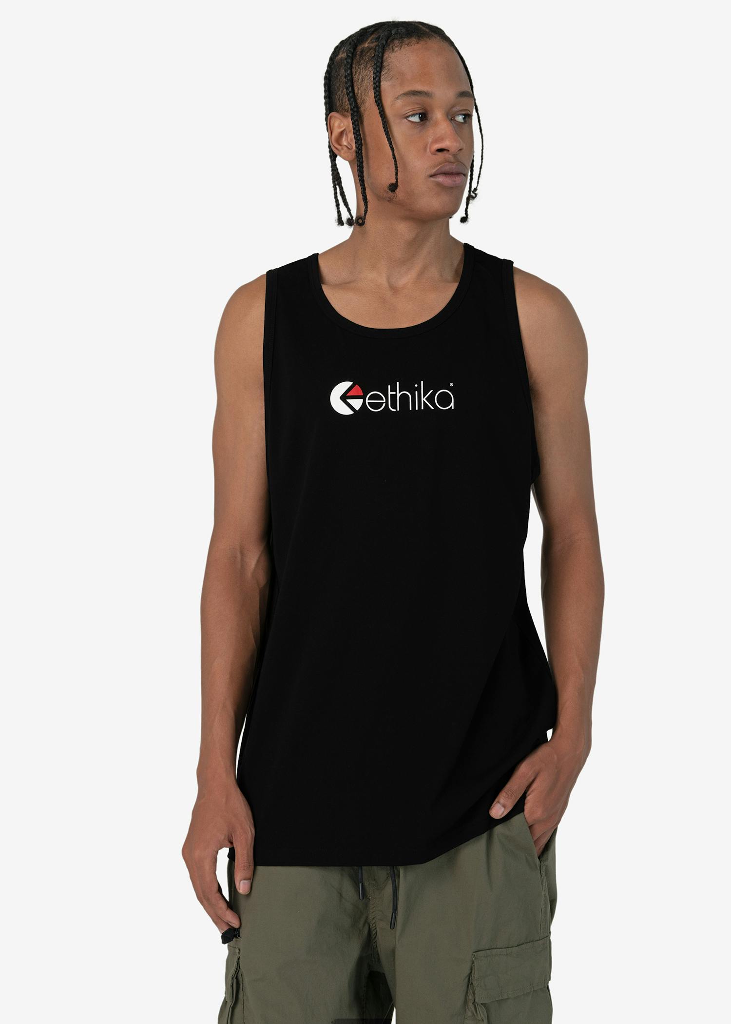 Ethika Logo - Black | Mens Tank Top