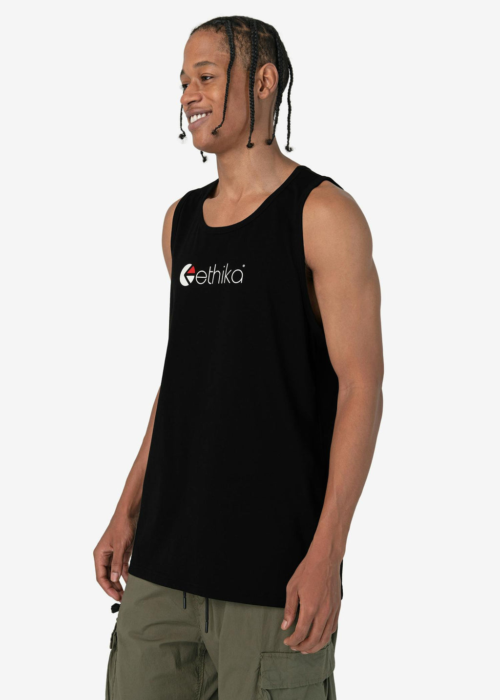 Ethika Logo - Black | Mens Tank Top