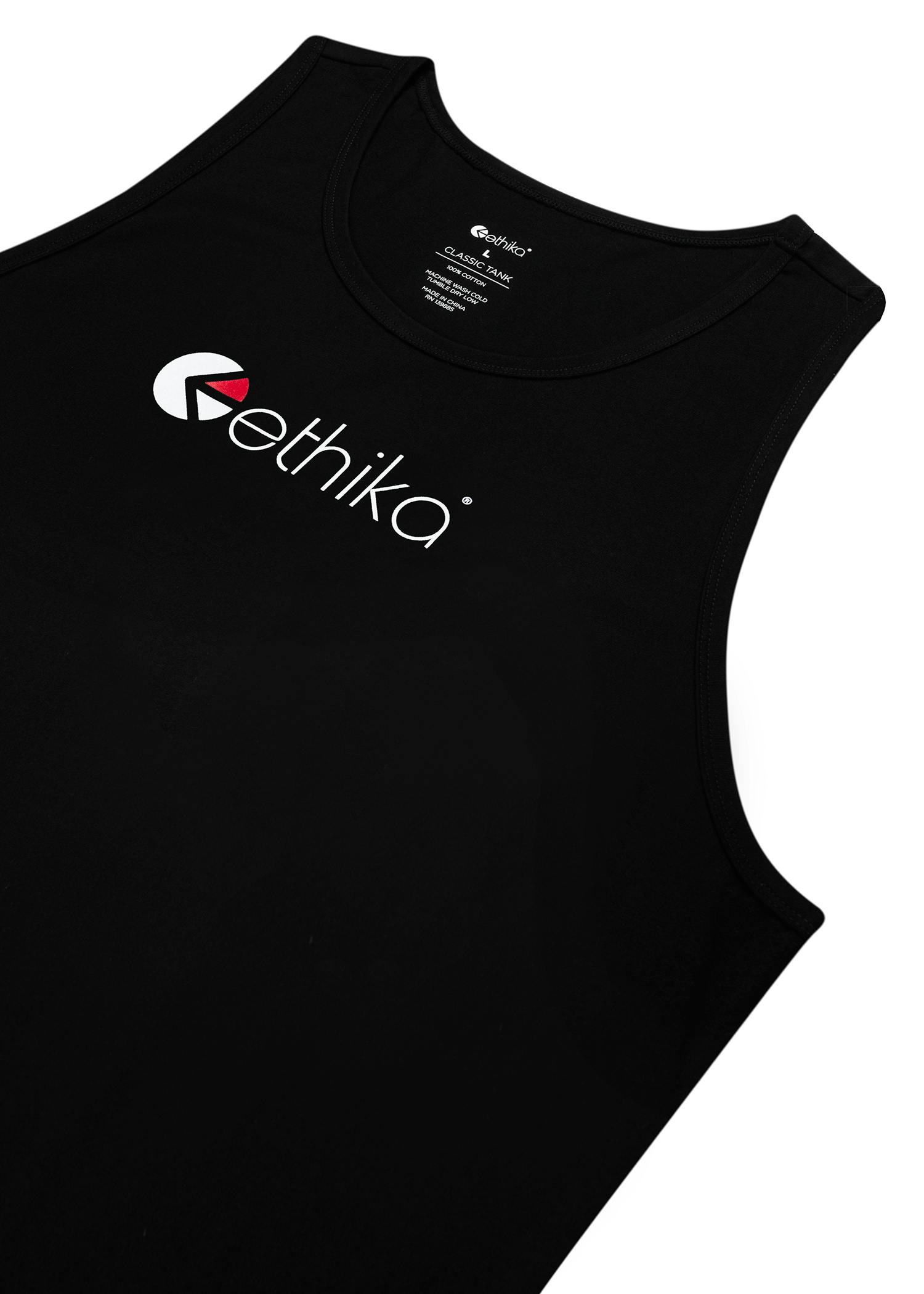 Ethika Logo - Black | Mens Tank Top