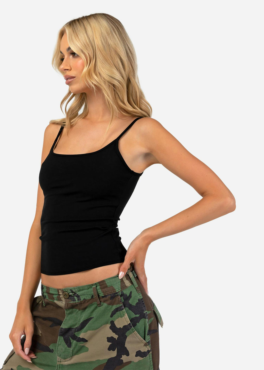 Black | Womens Contour Tank