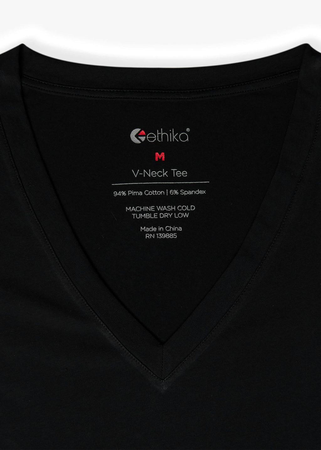 Black | Womens V-neck Tee