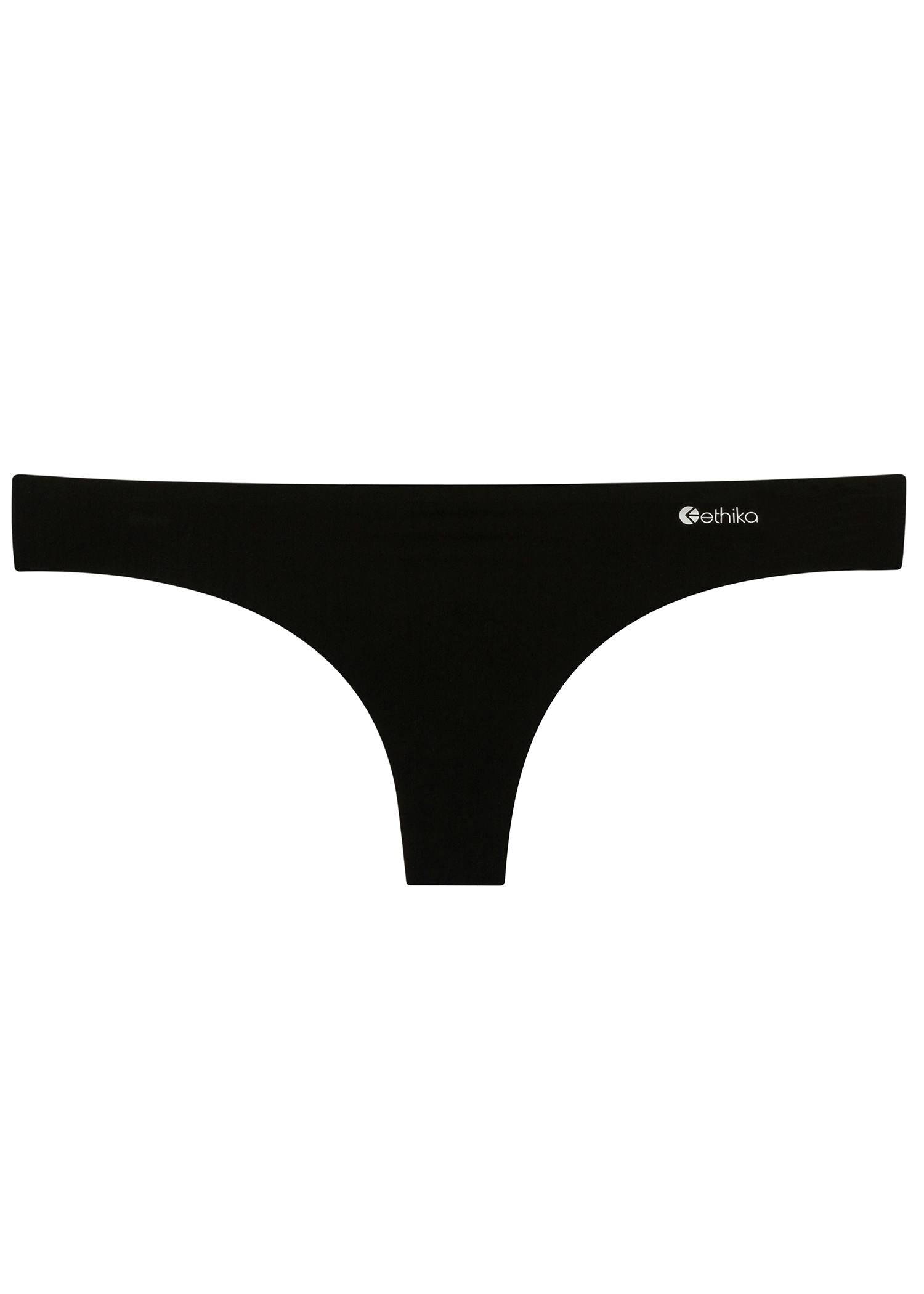 Black - Seamless - Black | Womens Seamless Thong